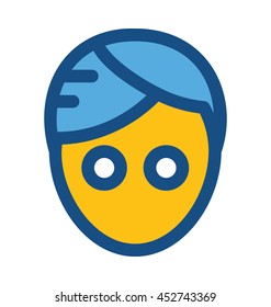 Woman Face Vector Icon