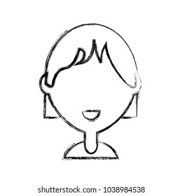 woman face  vector illustration