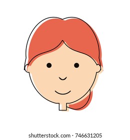woman face vector illustration