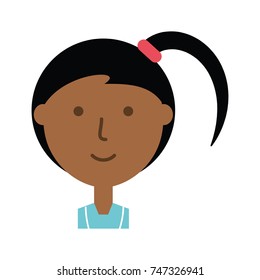 woman face vector illustration