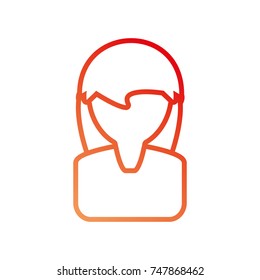 woman face vector illustration
