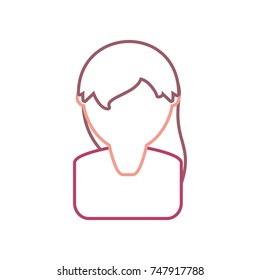 woman face vector illustration