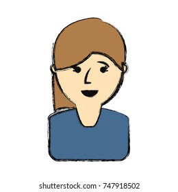 woman face vector illustration
