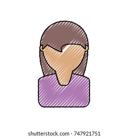 woman face  vector illustration