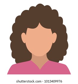Woman faceless avatar