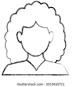 Woman faceless avatar