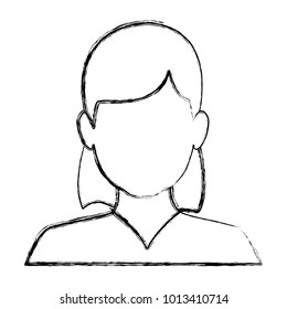 Woman faceless avatar