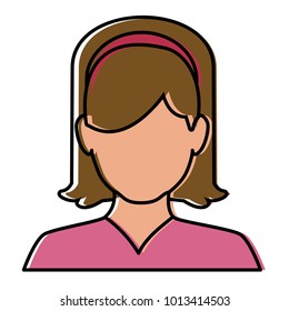 Woman faceless avatar