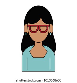 Woman faceless avatar