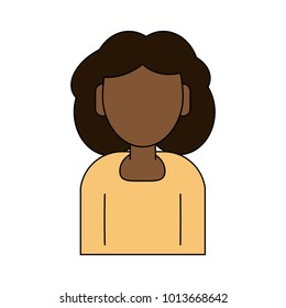 Woman faceless avatar