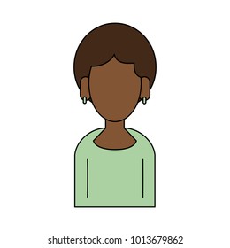 Woman faceless avatar