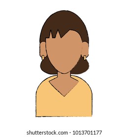 Woman faceless avatar