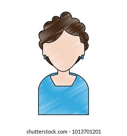 Woman faceless avatar