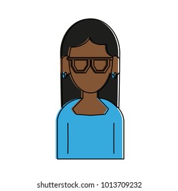 Woman faceless avatar