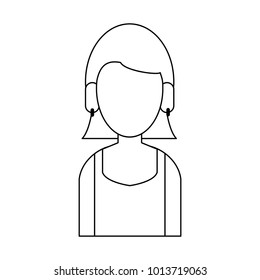 Woman faceless avatar