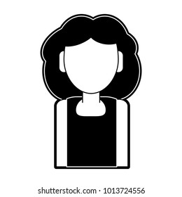 Woman faceless avatar