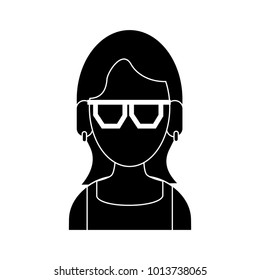 Woman faceless avatar