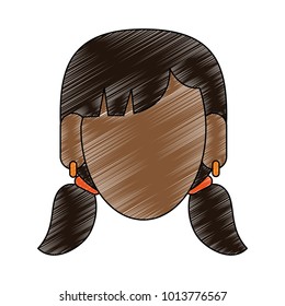 Woman faceless avatar