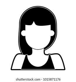 Woman faceless avatar