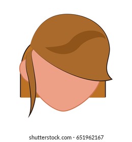 Woman faceless avatar