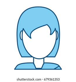 Woman faceless avatar