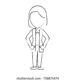 Woman faceless avatar