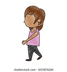 Woman faceless avatar icon vector illustration graphic design