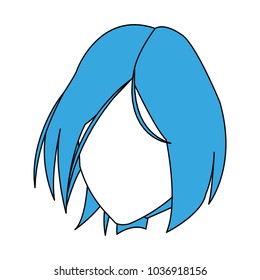 Woman faceless cartoon