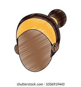 Woman faceless cartoon