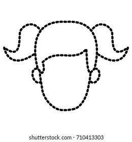 Woman faceless cartoon