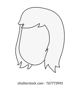 woman faceless cartoon