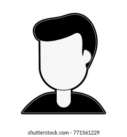 woman faceless cartoon