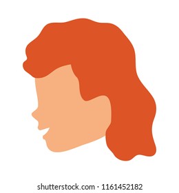 Woman faceless head