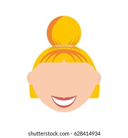 Woman faceless head