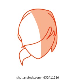 Woman faceless head