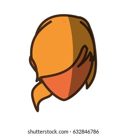 Woman faceless head