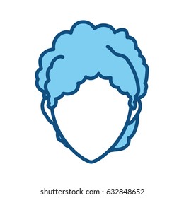 Woman faceless head