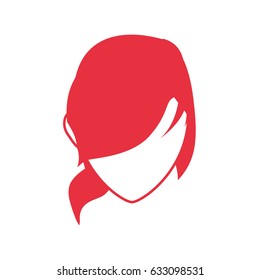 Woman faceless head