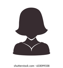 Woman faceless head