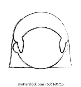 Woman faceless head