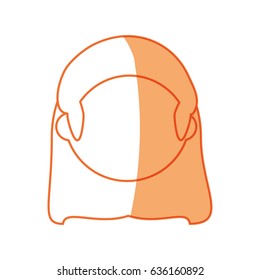 Woman faceless head