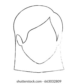 woman faceless head