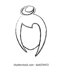 Woman faceless head