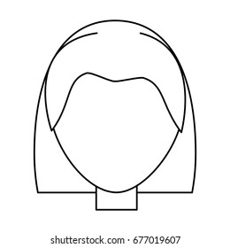 Woman faceless head
