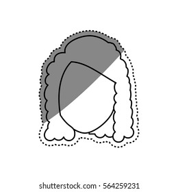 Woman faceless head icon vector illustration graphic design