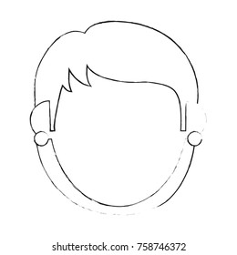 Woman faceless head icon vector illustration graphic design