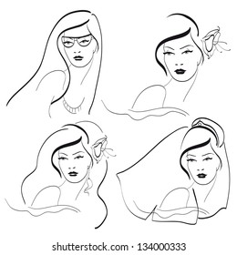 woman faces