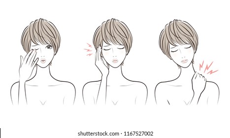 Woman facial expression