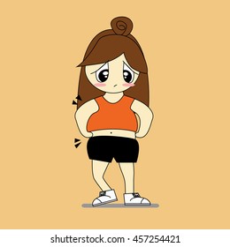 Girl Weight Gain Animation