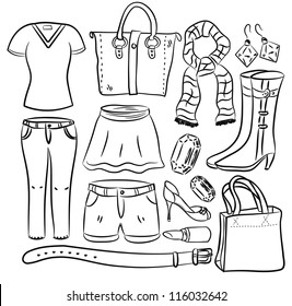 Woman fashion accessories 
